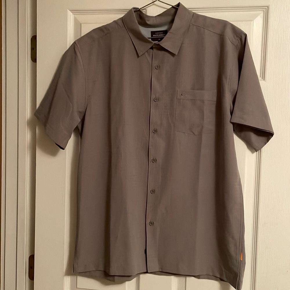Quicksilver watermen grey lg short sleeve